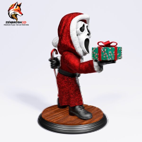 Ghost Face - Santa Claus STL 3D PRINTING - Imagen 3
